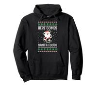 Voici Santa Floss Ugly Christmas Funny Xmas Flossing Sweat à Capuche