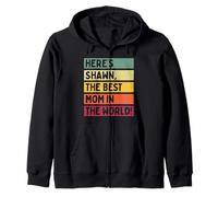 Voici Shawn The Best Mom in The World Fête des Mères Rétro Sweat à Capuche