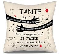 Voici Un câlin Rien Que pour toi ma Tante pour Les Moments où Nous Sommes séparés pour Te rappeler Que Je t’Aime Housse de Coussin pour Tante Anniversaire Fête des mères Cadeau de Noël