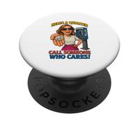 Voici Un Quart d'appel à Quelqu'un Qui se Soucie drôle PopSockets PopGrip Adhésif