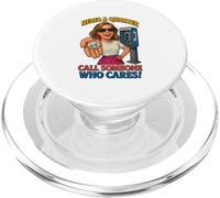 Voici Un Quart d'appel à Quelqu'un Qui se Soucie drôle PopSockets PopGrip pour MagSafe