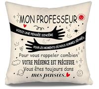 Voici Une pensée sincère pour Vous rappeler Combien Votre présence est précieuse Housse de Coussin pour Enseignants Anniversaire Noël Journée des Enseignants Cadeau de Fin d'études (Professeur)