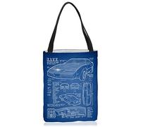 VOID K.I.T.T. Sac à provisions Polyester Shopper Sac à provisions Sac à provisions Motif Michael Knight 2000 Black Rider, multicolore, m