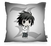 VOID L Death Note Oreiller avec Motif taie d'oreiller Housse Outdoor Indoor Cahier de la Mort Anime Manga Yagami, Kissen Größe:40 x 40 cm