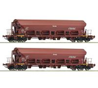 Voie H0 Roco 6600125 - Set De 2 Pièces : Wagon À Toit Basculant, DR Neuf OVP