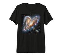 Voie lactée et Andromeda Galactic Star Crash T-Shirt Haut de Gamme