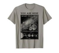 Voie lactée Système Solaire Terre Vous êtes Ici Astronomie Science T-Shirt