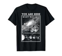 Voie lactée Système Solaire Terre Vous êtes Ici Astronomie Science T-Shirt