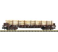 Voie N Fleischmann 6660049 - Wagon Plat , SBB Avec Holzbeladung Neuf Dans Ovp