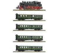 Voie N Fleischmann 7160008 - Locomotive à Vapeur Br 86 201 + Wagons 6260026/27/