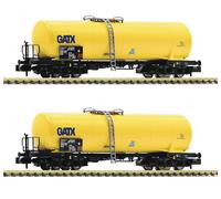 2 wagons citernes type Zans, GATX, Ep VI - FLEISCHMANN 825816 - N 1/160