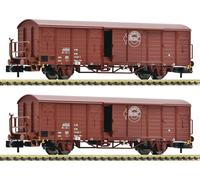 Voie N Fleischmann 826214 - 2-tlg. Jeu : Couvert Wagons,Dr Neuf Emballage Scellé