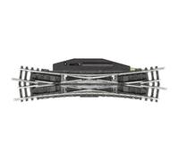 Voie N Minitrix T14960 Traversée-Jonction Double, Electromagnétique 129.8 Mm-Minitrix