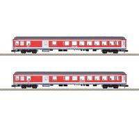 Trix Modellbahnen – 2 voitures de banlieue Bduu 497.2 2CL RE 7 DB Ep. VI MINITRIX 18258
