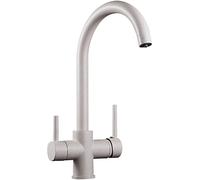 Voies de Cuisine en mitigeur Filtre à Eau Rotatif Robinet d'évier pour systèmes d'osmose Point Blanc (Couleur : Noir)
