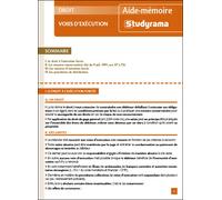 Voies d'exécution - PASCAL REGEN - Studyrama Eds - broché - Scolaire / Universitaire