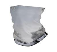 Voies Ferrées Enneigées Écharpe Tube Anti-UV Bandeau Magique Unisexe Echarpe Gaiter pour Yoga Cyclisme Femme 25X50Cm