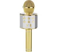 voijump Microphone karaoké, Microphone Bluetooth KTV, Machine à karaoké pour Enfants, KTV Familial, pour Le Chant de fête, Cadeau d'anniversaire (Or)