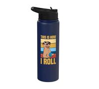 Voilà comment je roule Boulespieler Petanque Boule Stainless Steel Insulated Water Bottle