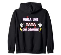 voila une tata qui déchire cadeau humour tata tante tatie Sweat à Capuche