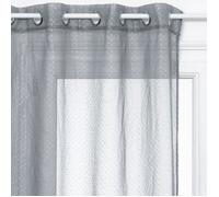 Voilage 3D - gris - 140x240 cm - Gris - Atmosphera createur d'interieur