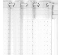 Atmosphera - Rideau voilage Lily - Blanc - 240x140 cm