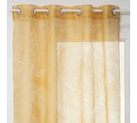 Atmosphera – Voilage Devo – Jaune moutarde 140x240 cm