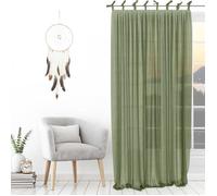 Voilage à nouettes 135x250 cm SPIRIT kaki, par Soleil d'ocre