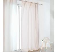 Voilage à nouettes en 100% lin Ivoire 140x280 cm