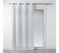 Voilage a oeillets 140 x 240 cm polycoton uni Mitsy Blanc Douceur d'Intérieur Blanc