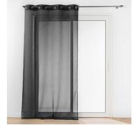 Douceur d'Intérieur Voilage à œillets Amani 140 x 240 cm voilé sable Noir