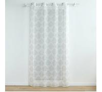 Douceur d'Intérieur Rideau voilage à œillets Levita 140x240 cm Blanc