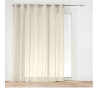 Rideau Voilage à Œillets "Carlin" 240x240cm Lin Beige G