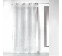 Voilage à oeillets - DOUCEUR D'INTERIEUR - BULLY - Blanc - 140x240 cm - Synthétique - Contemporain