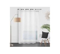 Voilage à oillets Luc blanc 135x250 cm