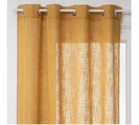 Voilage ""Alton"" jaune moutarde 140x240cm - Atmosphera createur d'interieur