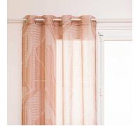 Atmosphera Créateur d'intérieur - Rideau Voilage à Oeillets "Arca" 135x240cm Terracotta G