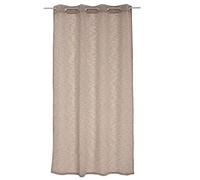 Voilage avec Œillets, 140x240cm, Beige Naturel, Effet Lin, Protège des Regards extérieurs, pour Salon Maison Chambre Fenêtre Draperies Intérieurs Semi-Transparent, Collection Maya, Enjoy Home