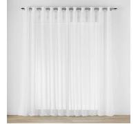 Douceur d'Intérieur – Voilage baie vitrée Carlin 400 x 240 cm voile tissé Naturel