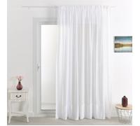 Voilage brodé cornely à galon fronceur Blanc 240x240 cm