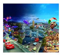 Voilage Cars 180x160 Cm - Enfants