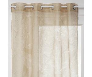 Voilage ""Devo"" beige 140x240cm - Atmosphera Créateur d'intérieur