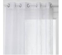 Atmosphera – Voilage Dévo imprimé feuille 140 x 240 cm Lin Dris Beige G