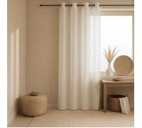 Voilage - Effet lin fluide Ivoire 140x240 cm