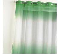 Voilage en étamine à imprimés ""tie and dye"" Vert 140x240 cm