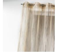 Voilage en organza multicolore tissé Beige 140x260 cm