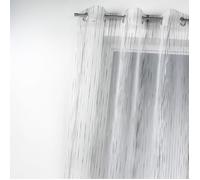 Voilage en organza multicolore tissé Blanc 140x260 cm