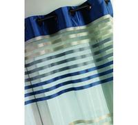HomeMaison HM690889175 Bleu Rideau en Organza Rayé