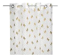 Voilage enfant licorne 140x250cm - Atmosphera createur d'interieur - Blanc