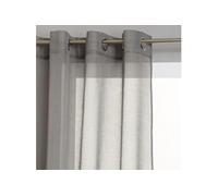 Atmosphera - Voilage Etamine - 140 x 240 cm - Gris Gris
